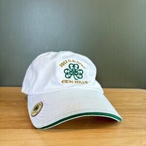 2017 U.S. Open Erin Hills USGA Golf White Strapback Hat